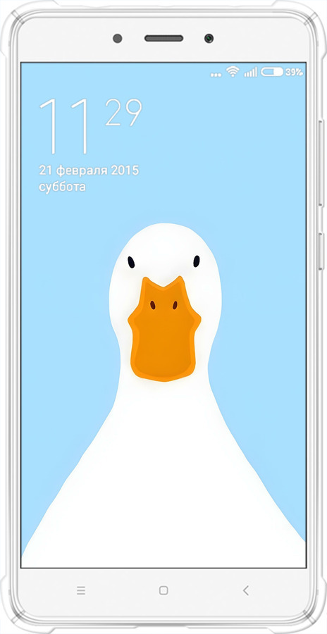 Силіконовий протиударний с посиленими кутами чехол Гусак для Xiaomi Redmi Note 4 - 6350sp-352 изображение 