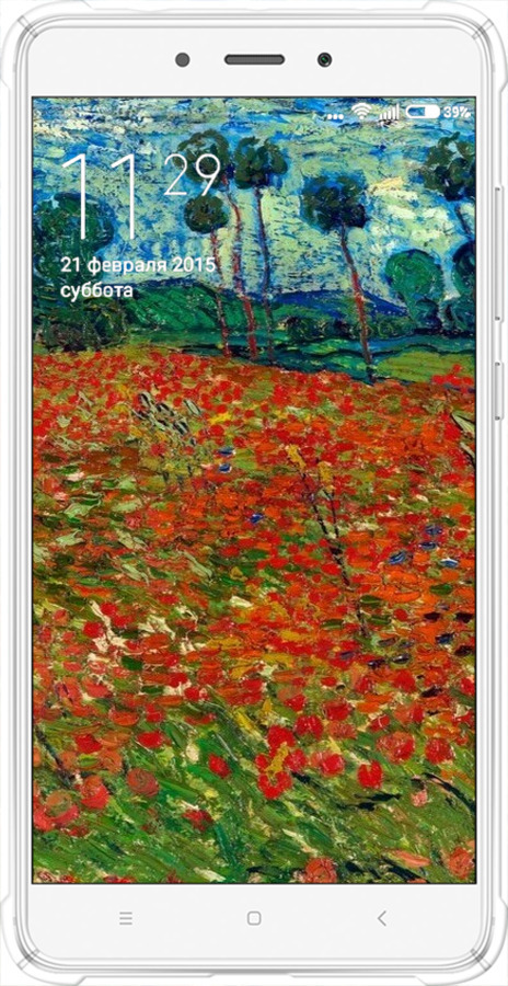 Силикон с усиленными углами чехол Винсент Ван Гог-Маковое поле для Xiaomi Redmi Note 4 - 6466sp-352 изображение 