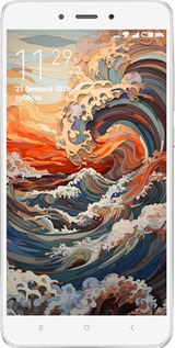 2D пластиковый чехол Арт волны для Xiaomi Redmi Note 4 - 6324t-352 изображение 