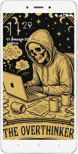 Силиконовый чехол The Overthinker для Xiaomi Redmi Note 4 - 6774u-352 изображение 