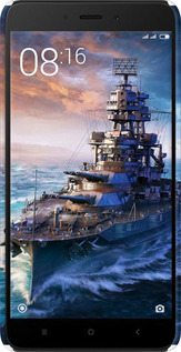 3D пластиковый матовый чехол Военный корабль, world of tanks, wargaming для Xiaomi Redmi Note 4X - 6461m-951 изображение 