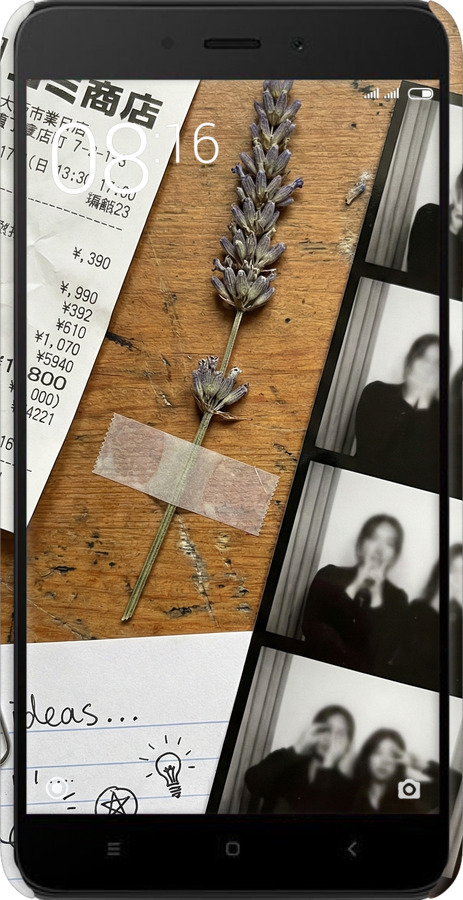 3D пластиковый матовый чехол Aesthetic Scrapbook Collage для Xiaomi Redmi Note 4X - 6773m-951 изображение 