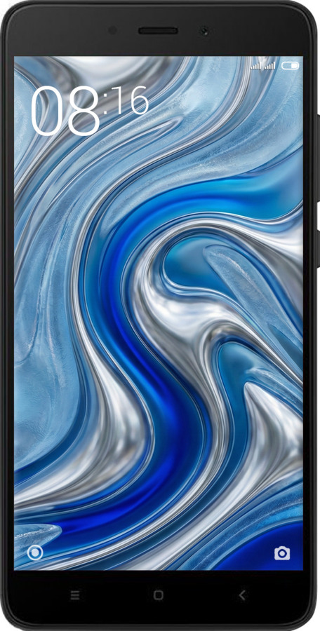 2D пластиковый чехол Liquid Chrome для Xiaomi Redmi Note 4X - 6781t-951 изображение 