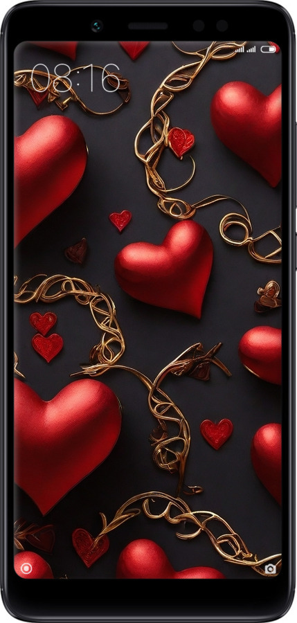 TPU чехол Сердечки для Xiaomi Redmi Note 5 - 5831b-1516 изображение 