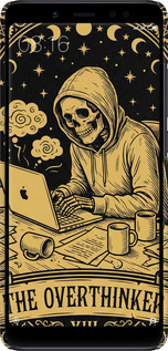 3D пластиковый матовый чехол The Overthinker для Xiaomi Redmi Note 5 Pro - 6774m-1353 изображение 