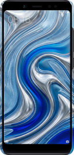 3D пластиковый матовый чехол Liquid Chrome для Xiaomi Redmi Note 5 Pro - 6781m-1353 изображение 