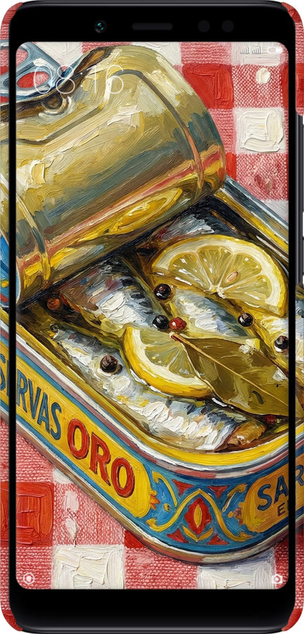 3D пластиковый матовый чехол Vintage Sardine Tin Phone для Xiaomi Redmi Note 5 Pro - 6772m-1353 изображение 