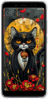 Силикон с усиленными углами чехол China Cat для Xiaomi Redmi Note 5 - 6134sp-1516 изображение 