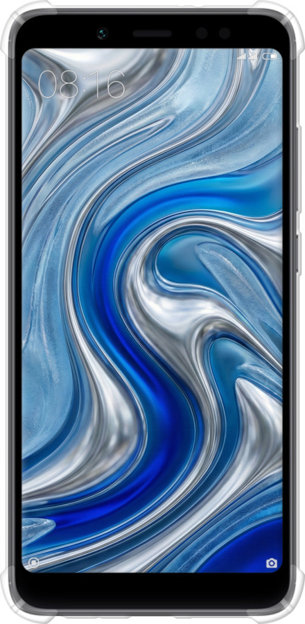 Силіконовий протиударний с посиленими кутами чехол Liquid Chrome для Xiaomi Redmi Note 5 - 6781sp-1516 изображение 