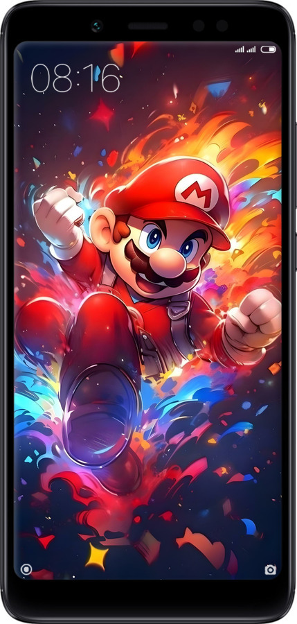 2D пластиковий чехол Супер Маріо для Xiaomi Redmi Note 5 Pro - 6342t-1353 изображение 