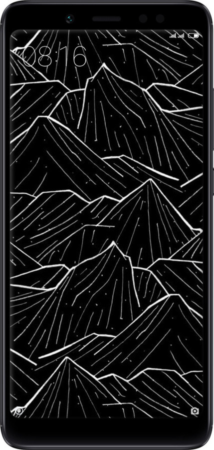 2D пластиковый чехол С изображением Темных гор для Xiaomi Redmi Note 5 - 6489t-1516 изображение 