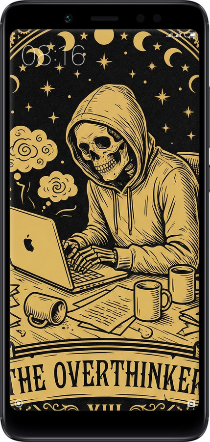 2D пластиковий чехол The Overthinker для Xiaomi Redmi Note 5 Pro - 6774t-1353 изображение 