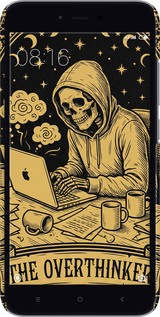 3D пластиковий матовий чехол The Overthinker для Xiaomi Redmi Note 5A - 6774m-1401 изображение 