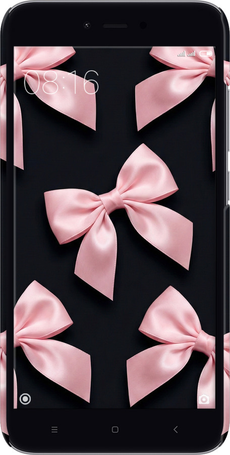 3D пластиковий матовий чехол Coquette Ribbons Dark Coquette для Xiaomi Redmi Note 5A - 6767m-1401 изображение 