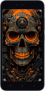 2D пластиковый чехол Череп для Xiaomi Redmi Note 5A - 5952t-1401 изображение 