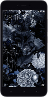 2D пластиковый чехол Абстрактный цветочный рисунок в синих тонах для Xiaomi Redmi Note 5A Prime - 6539t-1063 изображение 