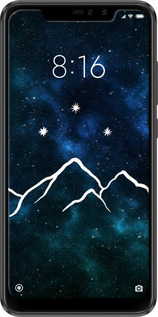 TPU чехол Горы и звезды нарисованы на фоне галактики для Xiaomi Redmi Note 6 Pro - 6490b-1551 изображение 