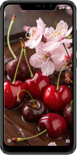 TPU чехол Вишня в шоколаде для Xiaomi Redmi Note 6 Pro - 6698b-1551 изображение 