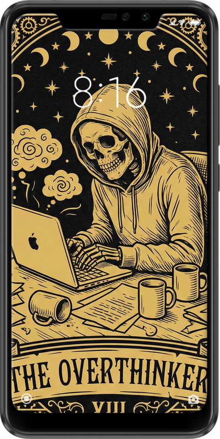 TPU чехол The Overthinker для Xiaomi Redmi Note 6 Pro - 6774b-1551 изображение 