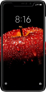 3D пластиковый матовый чехол Яблоко для Xiaomi Redmi Note 6 Pro - 6022m-1551 изображение 