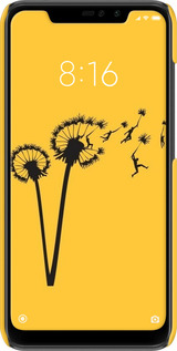 3D пластиковий матовий чехол Мінімалізм кульбаби для Xiaomi Redmi Note 6 Pro - 6449m-1551 изображение 