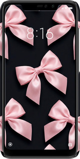 3D пластиковый матовый чехол Coquette Ribbons Dark Coquette для Xiaomi Redmi Note 6 Pro - 6767m-1551 изображение 