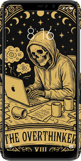 3D пластиковый матовый чехол The Overthinker для Xiaomi Redmi Note 6 Pro - 6774m-1551 изображение 