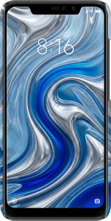 3D пластиковый матовый чехол Liquid Chrome для Xiaomi Redmi Note 6 Pro - 6781m-1551 изображение 