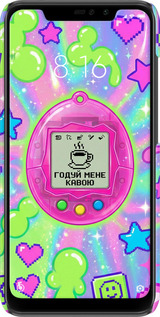 3D пластиковий матовий чехол Y2K Aesthetic Retro Pet: Годуй мене кавою для Xiaomi Redmi Note 6 Pro - 6784m-1551 изображение 