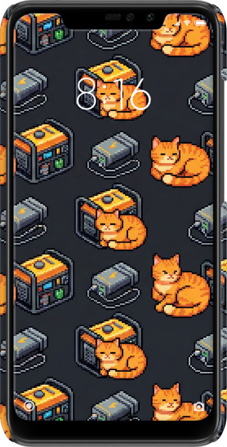 3D пластиковый матовый чехол Autonomous Zone для Xiaomi Redmi Note 6 Pro - 6771m-1551 изображение 