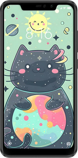 2D пластиковый чехол Милый котик для Xiaomi Redmi Note 6 Pro - 6364t-1551 изображение 