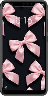 2D пластиковый чехол Coquette Ribbons Dark Coquette для Xiaomi Redmi Note 6 Pro - 6767t-1551 изображение 