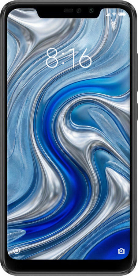 2D пластиковий чехол Liquid Chrome для Xiaomi Redmi Note 6 Pro - 6781t-1551 изображение 