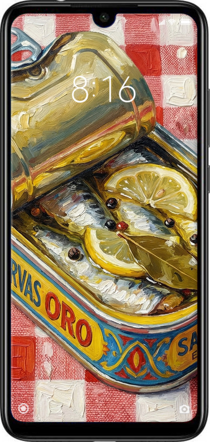 TPU чехол Vintage Sardine Tin Phone для Xiaomi Redmi Note 7 - 6772b-1639 изображение 