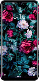 3D пластиковий матовий чехол Сад та троянди для Xiaomi Redmi Note 7 - 6483m-1639 изображение 