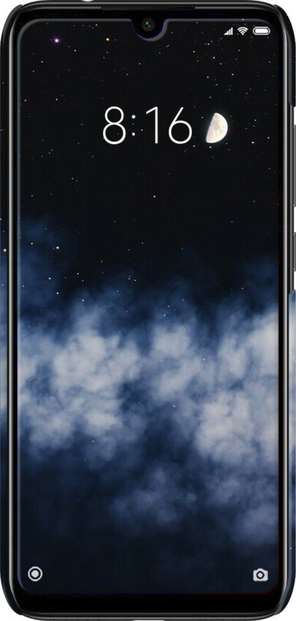 3D пластиковий матовий чехол Нічне небо для Xiaomi Redmi Note 7 - 6450m-1639 изображение 