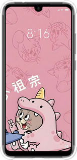 Силикон с усиленными углами чехол Том и джерри 2 для Xiaomi Redmi Note 7 - 6359sp-1639 изображение 