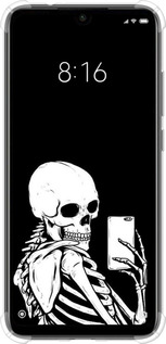 Силикон с усиленными углами чехол Скелет делает Selfie для Xiaomi Redmi Note 7 - 6535sp-1639 изображение 