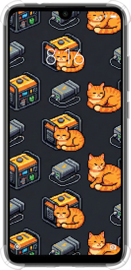 Силикон с усиленными углами чехол Autonomous Zone для Xiaomi Redmi Note 7 - 6771sp-1639 изображение 