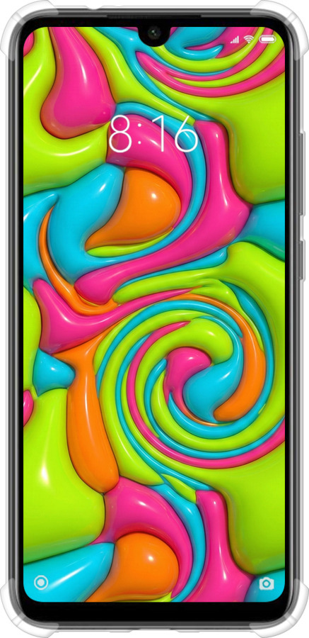 Силикон с усиленными углами чехол Y2K Jelly Dream для Xiaomi Redmi Note 7 - 6780sp-1639 изображение 