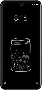 Силіконовий чехол Космос в банці для Xiaomi Redmi Note 7 - 4297u-1639 изображение 