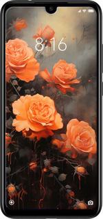 Силиконовый чехол Оранжевые розы для Xiaomi Redmi Note 7 - 5944u-1639 изображение 