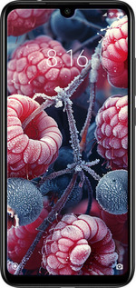Силиконовый чехол Морозные ягоды для Xiaomi Redmi Note 7 - 6033u-1639 изображение 