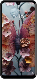 Силиконовый чехол Fairy Butterfly для Xiaomi Redmi Note 7 - 6048u-1639 изображение 