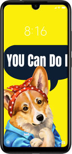 Силиконовый чехол чехол с корги You Can Do It для Xiaomi Redmi Note 7 - 6184u-1639 изображение 