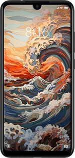 Силиконовый чехол Арт волны для Xiaomi Redmi Note 7 - 6324u-1639 изображение 