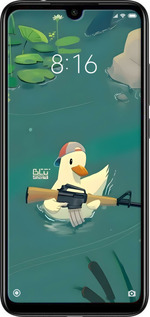 Силіконовий чехол Каченя з автоматом для Xiaomi Redmi Note 7 - 6356u-1639 изображение 