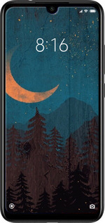 Силиконовый чехол Звездный лес для Xiaomi Redmi Note 7 - 6480u-1639 изображение 
