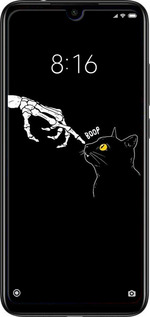 Силиконовый чехол Кошка для Xiaomi Redmi Note 7 - 6505u-1639 изображение 