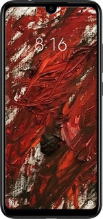 Силиконовый чехол Абстрактная композиция в красных тонах для Xiaomi Redmi Note 7 - 6541u-1639 изображение 